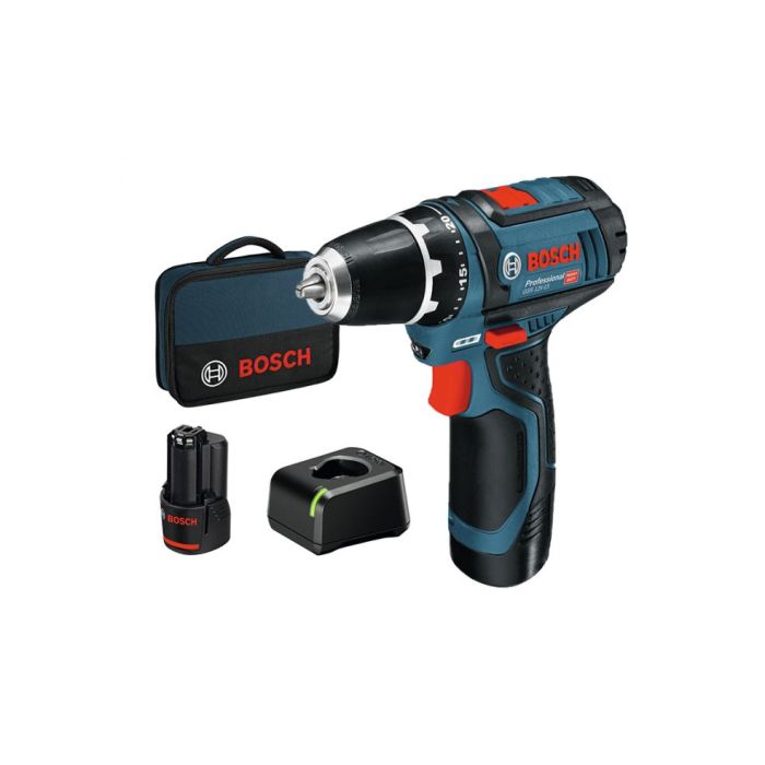 Bosch GSR 12V-15 + 2 x 2.0Ah (060186810F)
