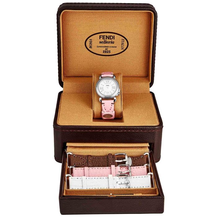 Fendi Selleria 3 Additional Straps Set With Ladies Watch F8010345H0SET11 Fendi Selleria 3 Additional Straps Set With Ladies Watch F8010345H0SET11