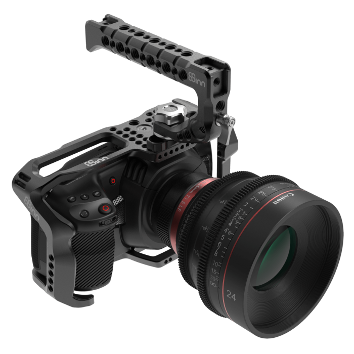 8Sinn BM Pocket Cinema Camera 4K / 6K Cage + Top Handle Scorpio (Include 8-AR28MMM) (HDMI & USB-C cable clamp not included)