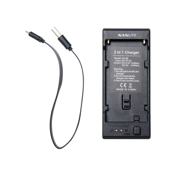 Nanlite CN-58 2-1 Charger for NP Style Battery