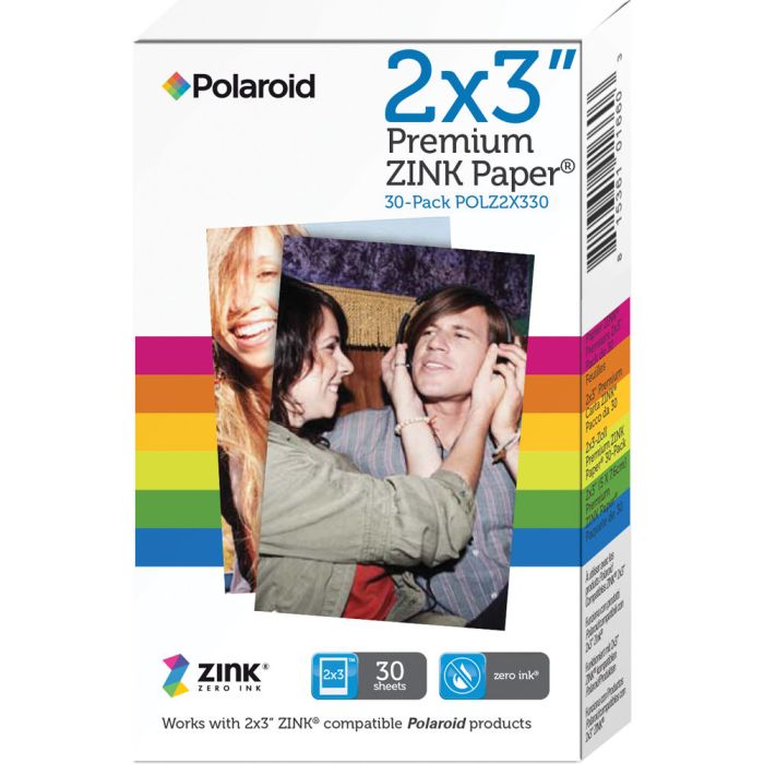 Polaroid Instant Zink Media 2x3 30 Pack (POLZ2X330)