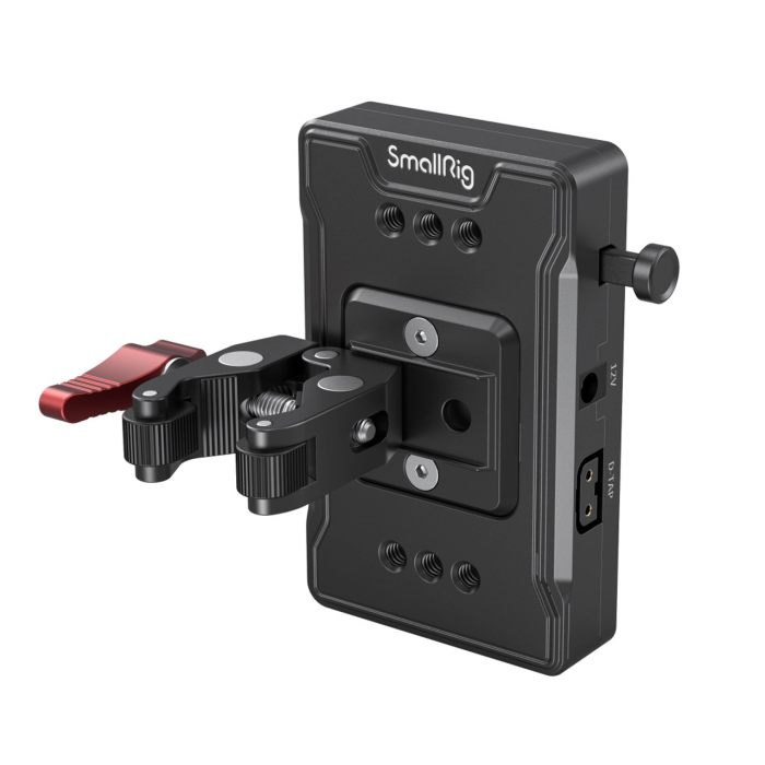 SmallRig V Mount Battery Adapter Plate (Basic Version) with Crab-Shaped Clamp 3497