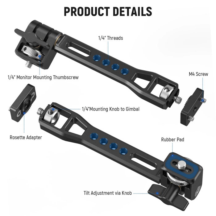 Neewer GA005 Adjustable Monitor Mount for selected dji & zhiyun & moza gimbals