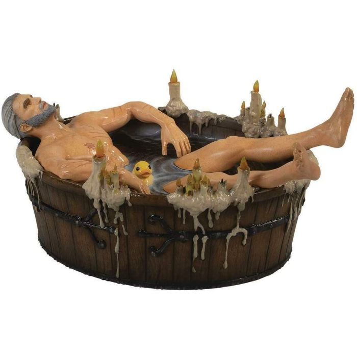 The Witcher III: The Wild Hunt: Geralt in Bath PVC Statue