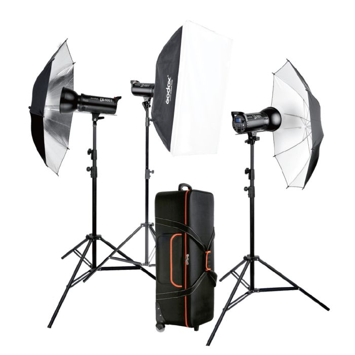 Godox Studio Flash Kit DSII 2xDS300II 1xDS400II