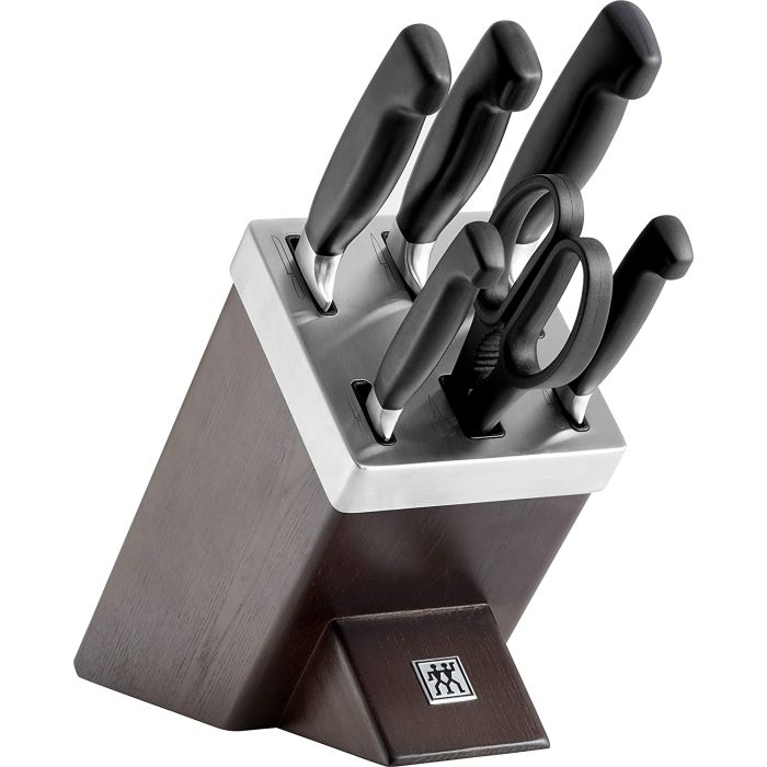 Zwilling 7 Piece Self Sharpening Knife Block, Brown Ash (35145-000-0)