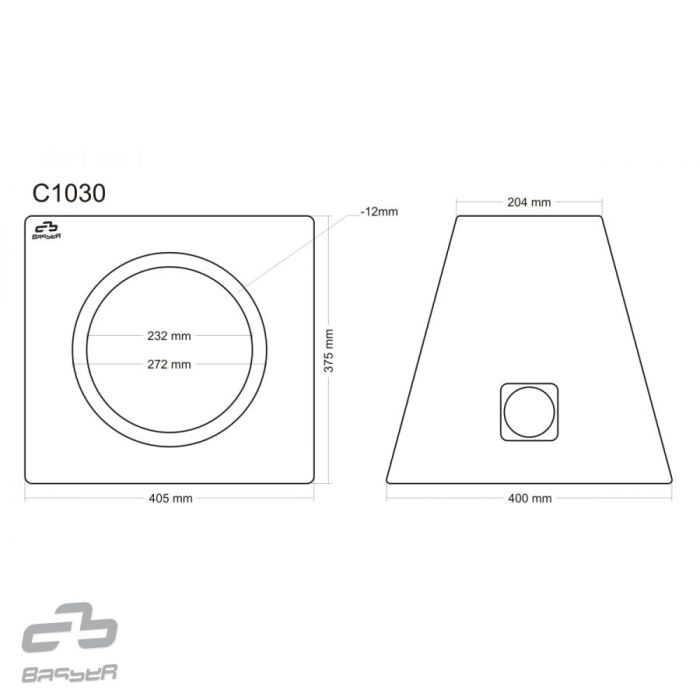 Basser C1030 Subwoofer (10''/25cm) Enclosure