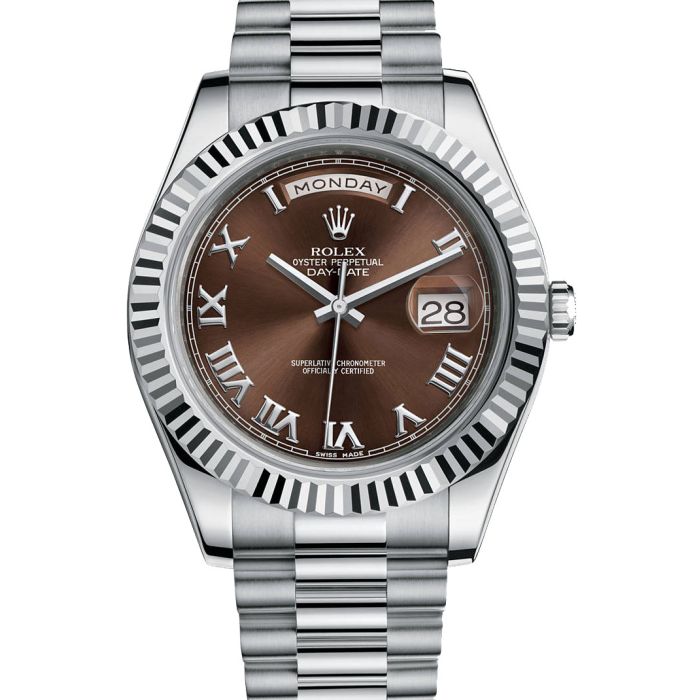 Rolex Day-Date II President 41mm Men's Watch 218239-RO-BRN