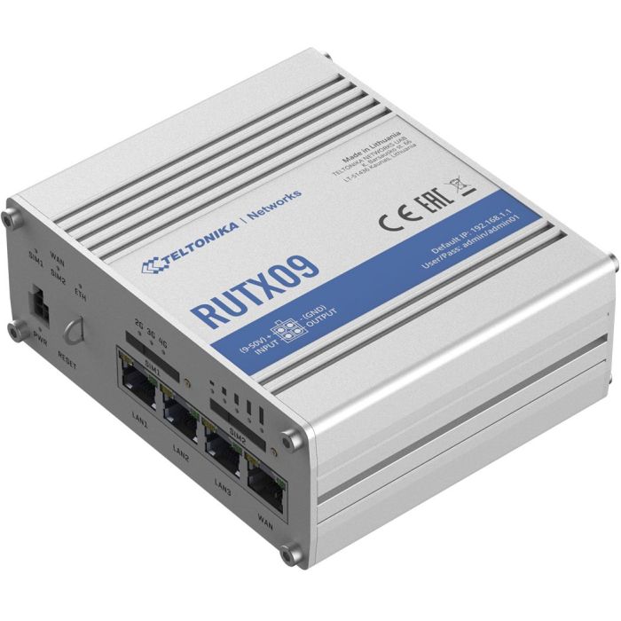 Teltonika RUTX09 LTE-A CAT6 DUAL-SIM ROUTER