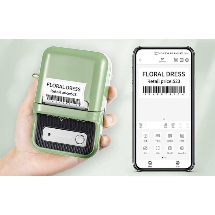 Niimbot B21 portable label printer Green