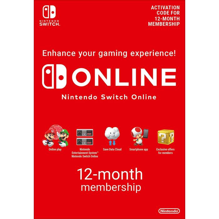 Nintendo Switch Online Membership - 12 Months