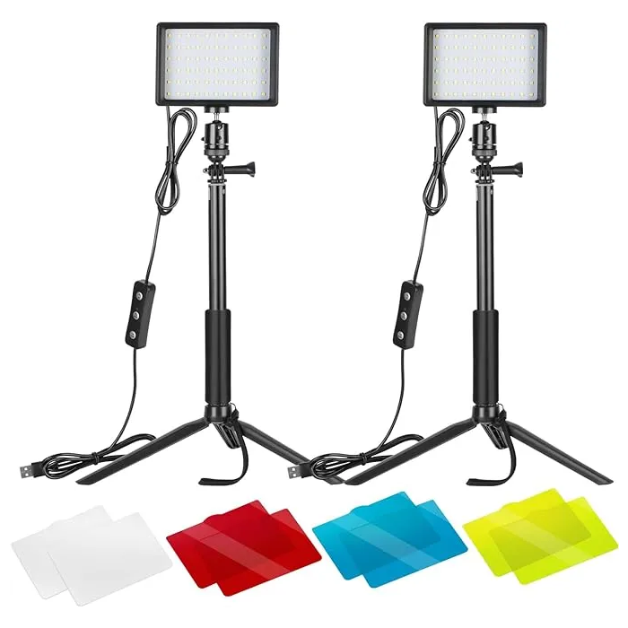 Neewer ZC-10S 2 Pieces USB Table Top LED Light Kit