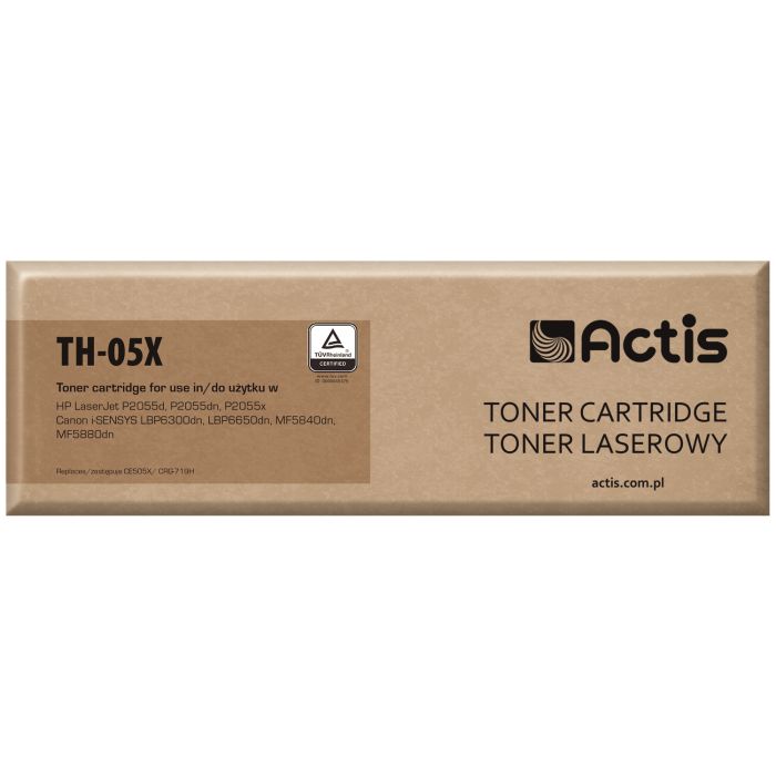 Actis TH-05X toner for HP, Canon printers, Replacement HP 05X CE505X, Canon CRG-719H Standard 6500 pages black Actis TH-05X toner for HP, Canon printers, Replacement HP 05X CE505X, Canon CRG-719H Standard 6500 pages black