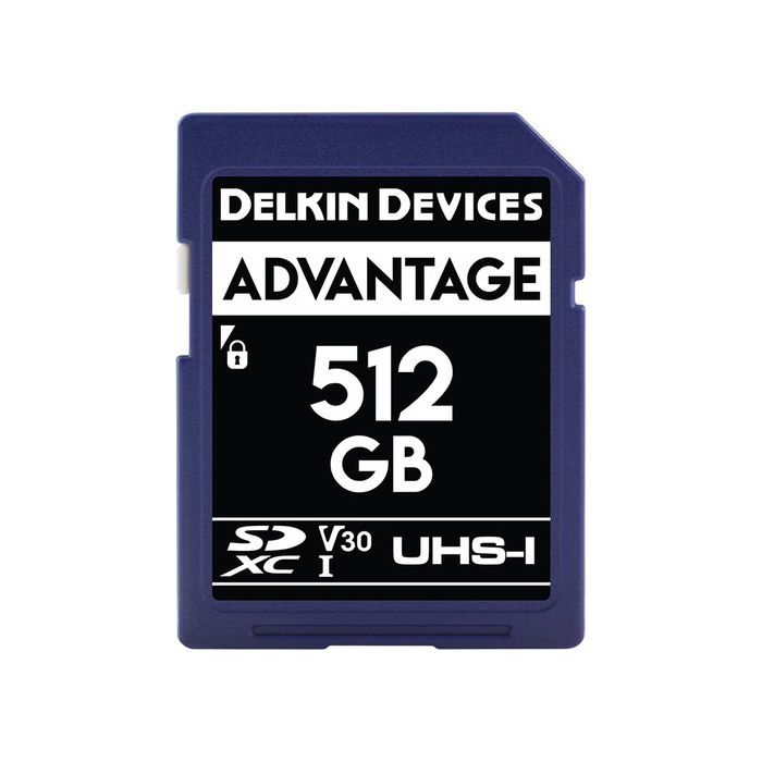 Delkin Advantage SDXC 512GB Class 10 U3 V30 90/90 MB/s (DDSD633512GB) Delkin Advantage SDXC 512GB Class 10 U3 V30 90/90 MB/s (DDSD633512GB)