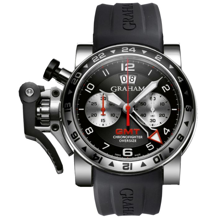 Graham Chronofighter Oversize GMT Steel  Men's Watch 2OVGS.B39A.K10S
