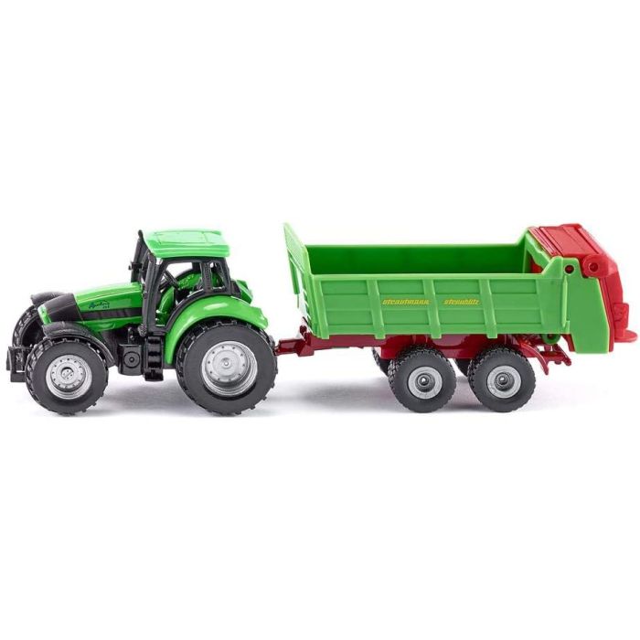Siku Tractor with universal manure spreader (1673)