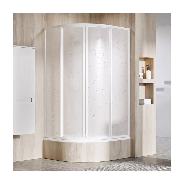 Ravak Shower Corner SKCP4-90 SABINA White + Polystyrene Pearl (31177V10011) Ravak Shower Corner SKCP4-90 SABINA White + Polystyrene Pearl (31177V10011)