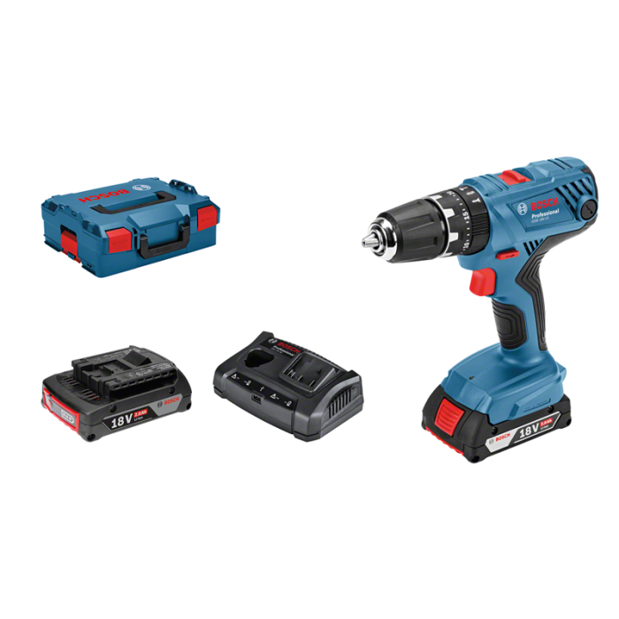 Bosch GSB 18V-21, 2x2.0Ah, GAL 18V-40 L-Boxx (06019H1107)