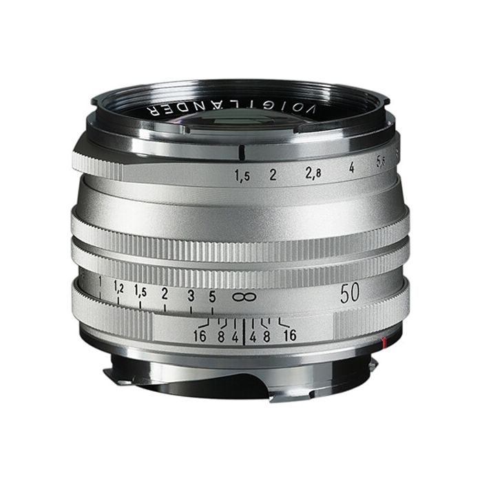 Voigtlander Nokton 50mm f/1.5 Aspherical II SC Leica M-Mount Silver