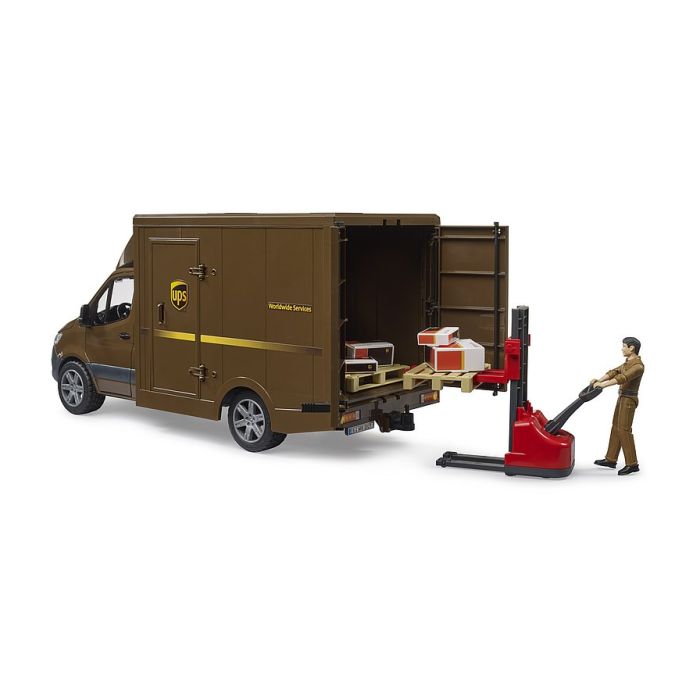 Bruder MB Sprinter UPS with driver and accessories (02678)