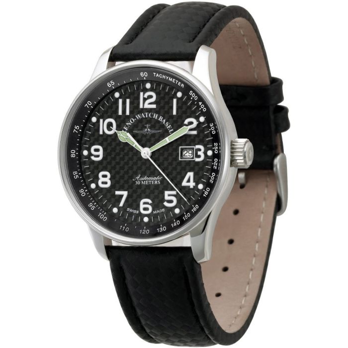 Zeno X-Large Pilot Carbon Automatic Men's Watch P554-s1