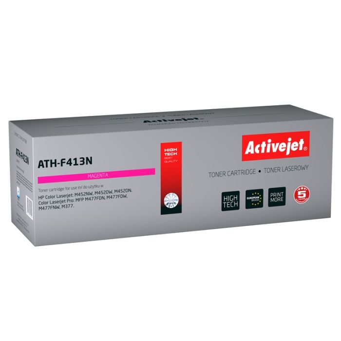 Activejet ATH-F413N toner for HP printer HP 410A CF413A replacement Supreme 2300 pages magenta