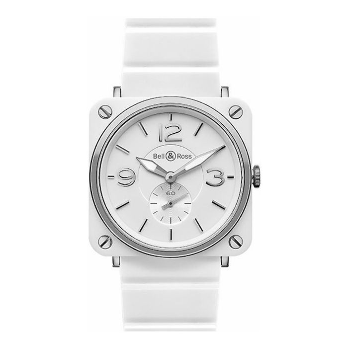 Bell & Ross Unisex Watch Model BRS-WHITECRMC-B