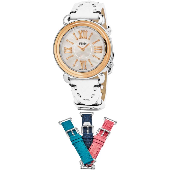 Fendi Selleria 3 Additional Straps Set With Ladies Watch F8012345H0-SET1
