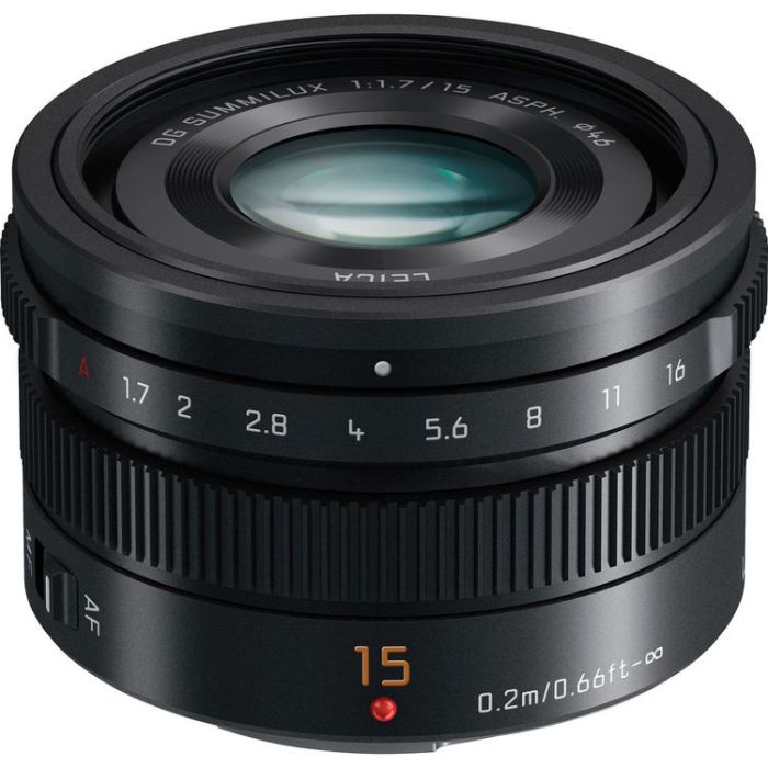 Panasonic LEICA DG SUMMILUX 15mm f/1.7 ASPH Black