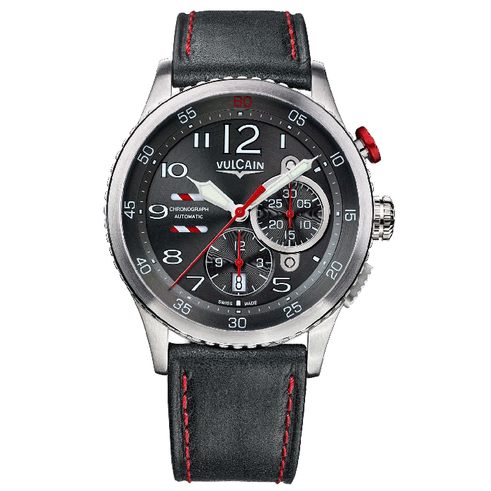 Vulcain Aviator Instrument Chronograph Men's Watch 590163A17.BFC006