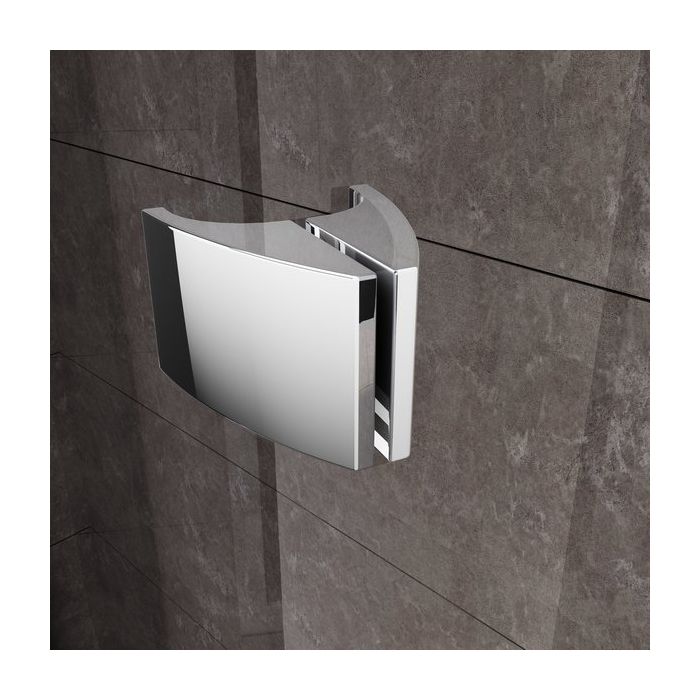 Ravak Shower Door PDOP1-80 Black+glass Transparent