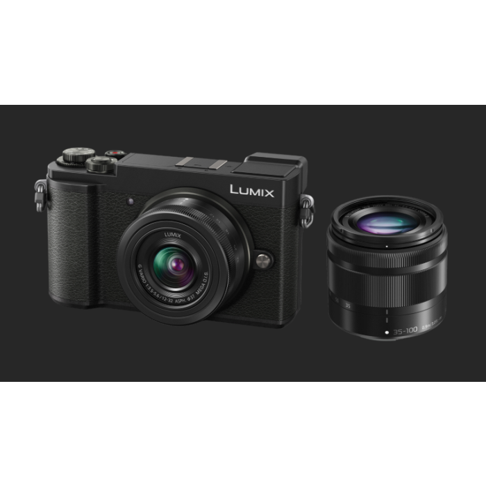 Panasonic Lumix G DC-GX9W 12-32mm Lumix F/3.5-5.6 & 35-100mm Lumix F/4.0-5.6 Lens Kit Black