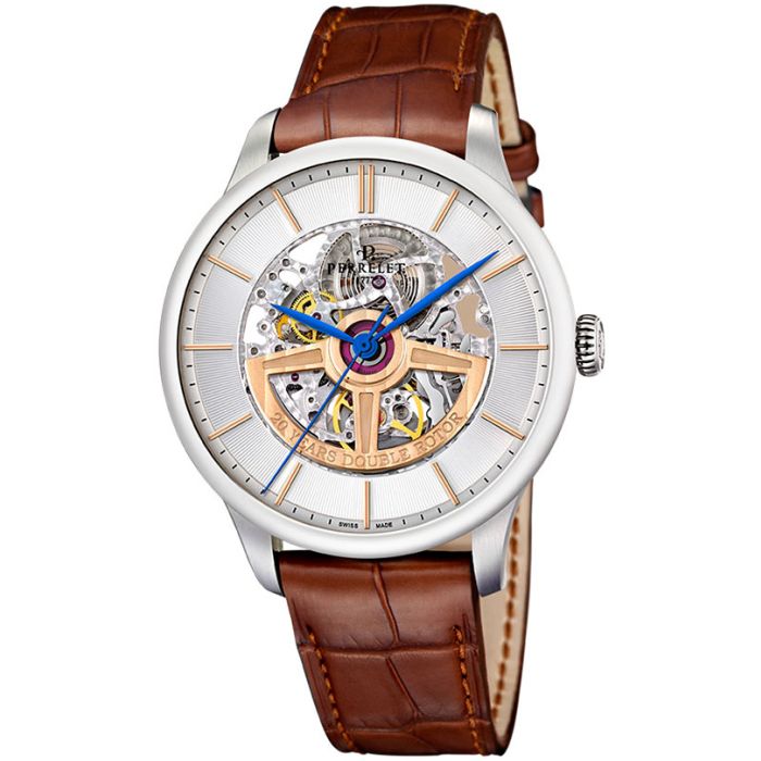 Perrelet First Class Double Rotor Skeleton 20 Years Men's Watch A3052.1