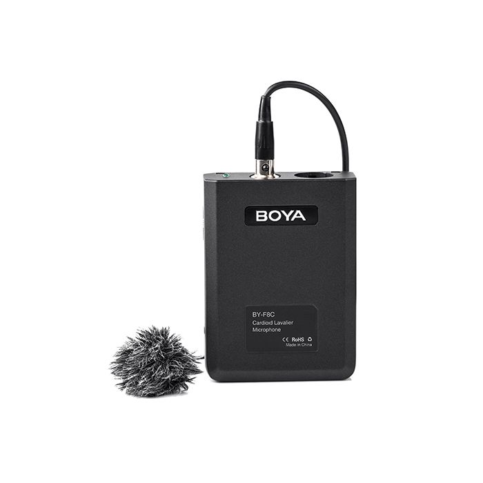 Boya BY-F8C Professional Cardioid Lavalier Video/Instrument Microphone