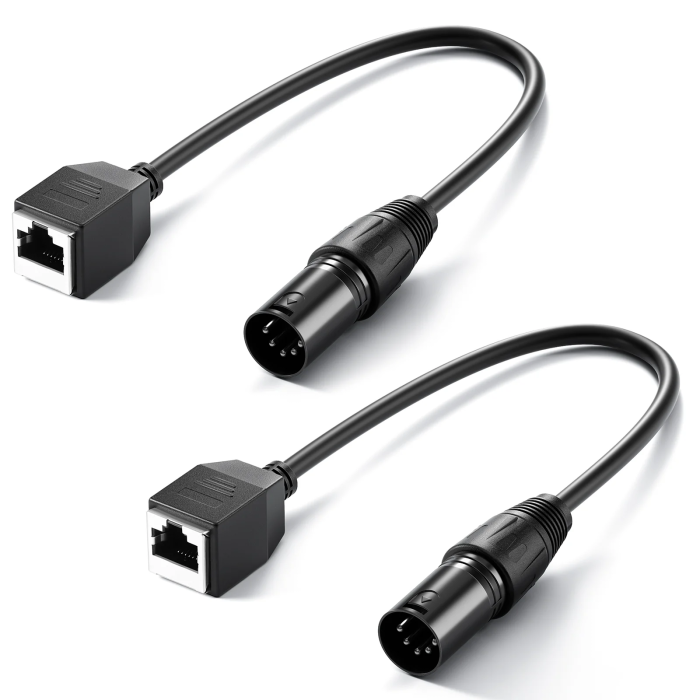 Neewer NC006 2x DMX Adapter 5 pin XLR to RJ45