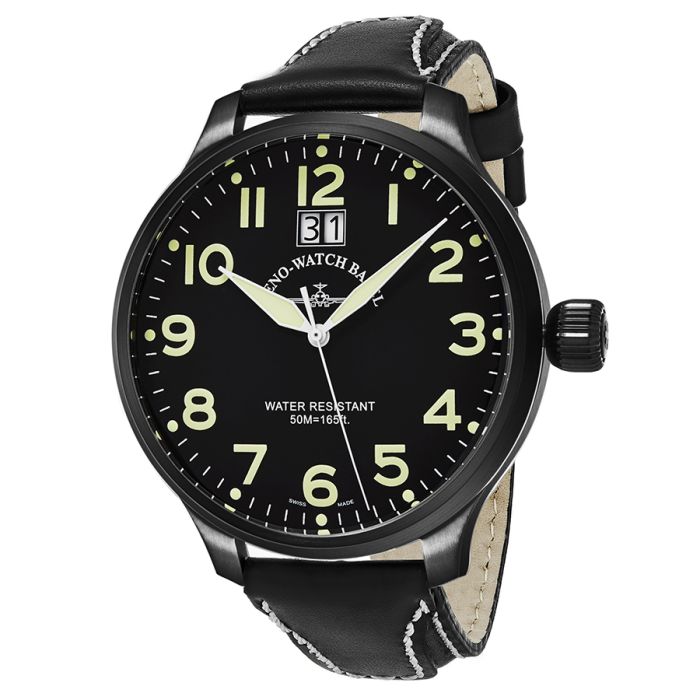 Zeno Super Oversized SOS  Big Date  Men's Watch 6221-7003-BKA1