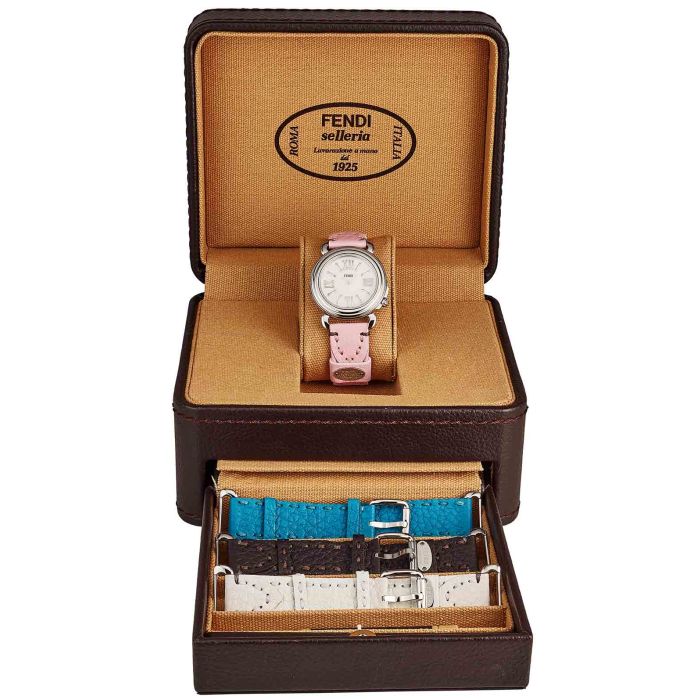 Fendi Selleria 3 Additional Straps With Ladies Watch F8010345H0SET10