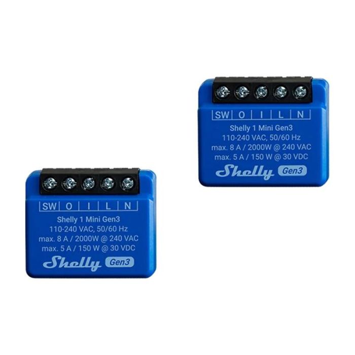 Shelly 1 Mini Gen3 Set of 2 Controllers