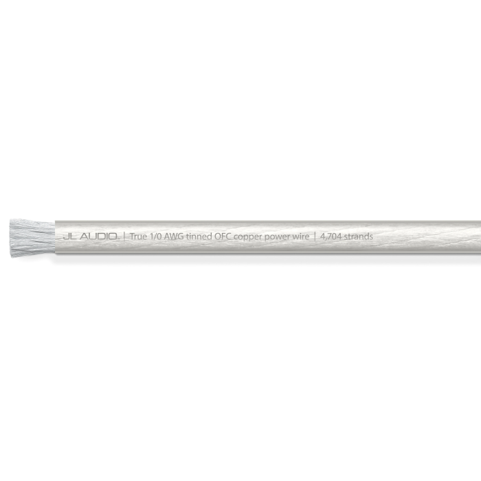 JL Audio JLM-XD-CPW1/0-50 1/0 AWG Premium Power Cable - Clear