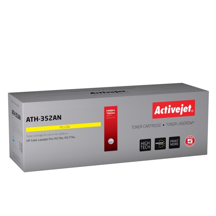 Activejet ATH-352AN toner for HP printer HP CF352A replacement Supreme 1100 pages yellow