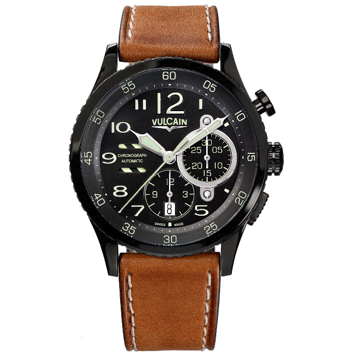 Vulcain Aviator Instrument Chronograph Men's Watch 590863A07.BFC011