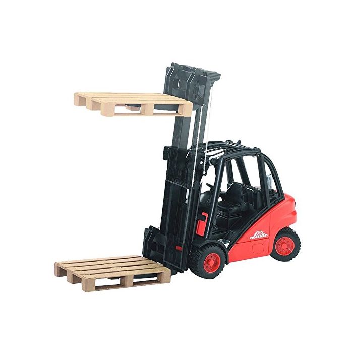 Bruder Linde Fork Lift H30D with 2 Pallets