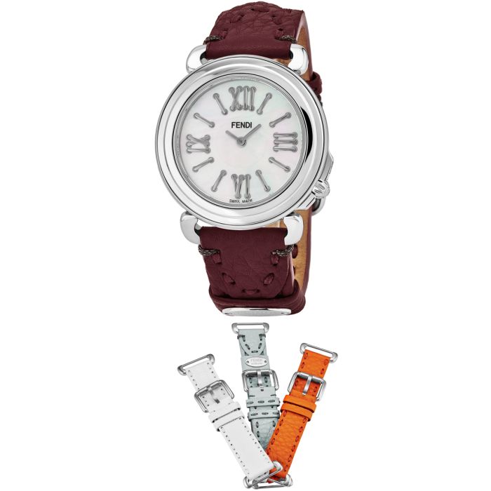 Fendi Selleria 3 Additional Straps Set With Ladies Watch F8010345H0-SET6