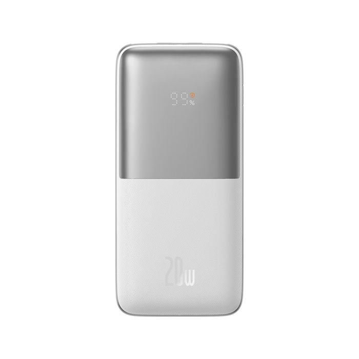 Baseus Baseus Pro 10000mAh 20W white powerbank with USB Type A - USB Type C 3A 0.3m cable (PPBD040202)