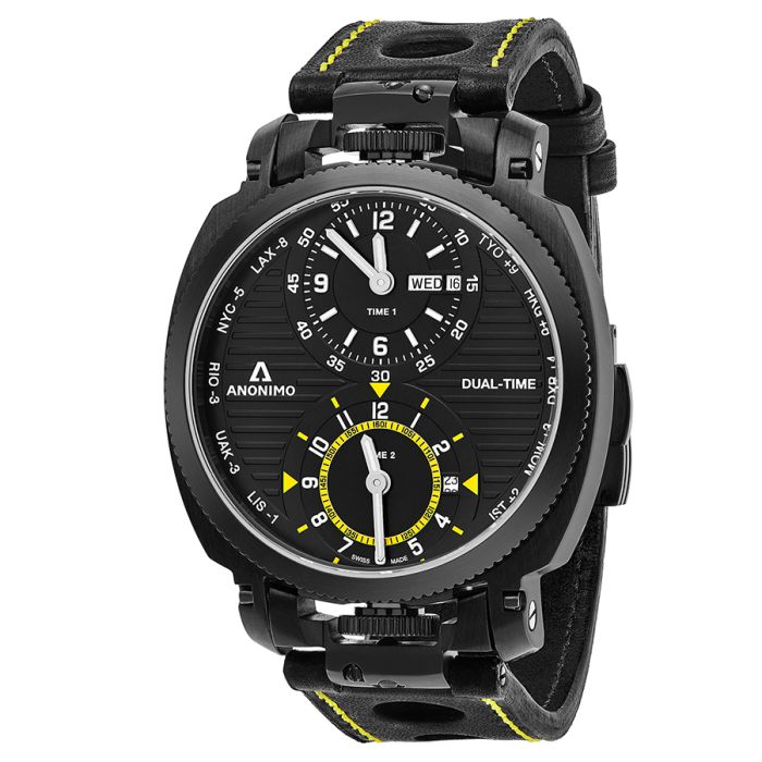 Anonimo Militaire Automatic Dual Time Men's Watch AM-1200.02.002.A01