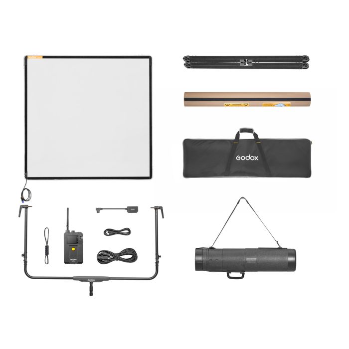 Godox AD33 K2 Electric Adjustable Diffusion Panel (100×100cm, CRMX, Bluetooth Control) with Carry Bag