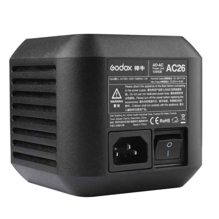 Godox AC26 AC Adapter for AD600Pro Godox AC26 AC Adapter for AD600Pro