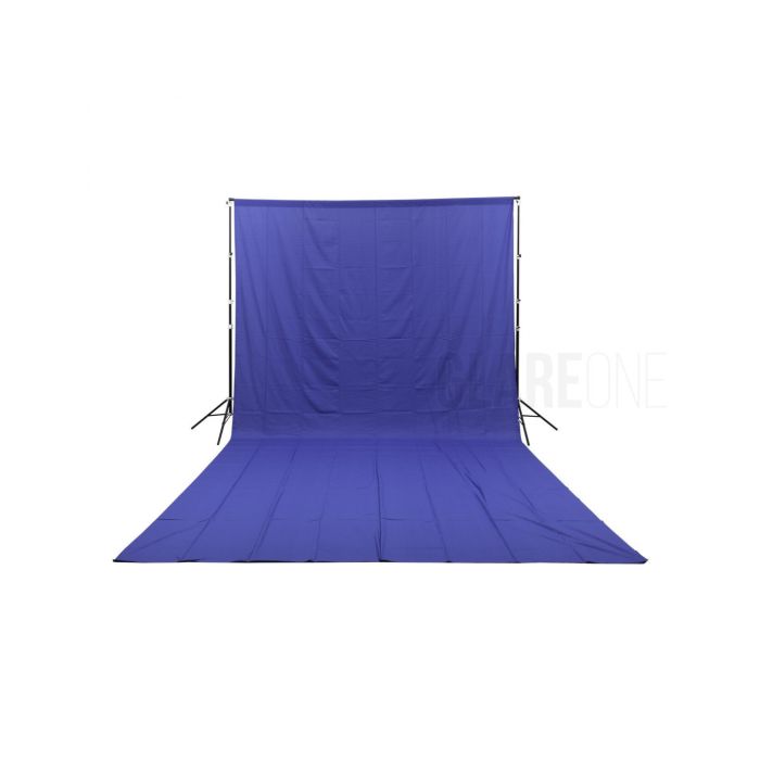 GlareOne Blue Fabric Backdrop 3x6 m