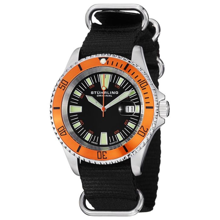 Stuhrling Aquadiver Men's Watch 907.33WOB1 Stuhrling Aquadiver Men's Watch 907.33WOB1