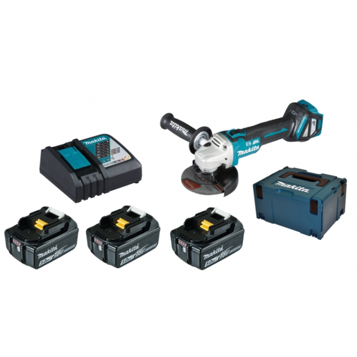 Makita DGA513RTJ 18V 3x5.0Ah (088381720687)